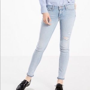 Levi’s 711 Distressed Skinny Jeans 27 30 L